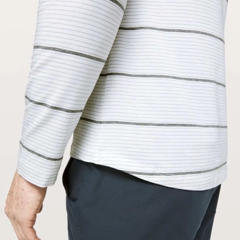 Euc - Lululemon 5 Year Basic Ls Tee - White/Heath… - image 4